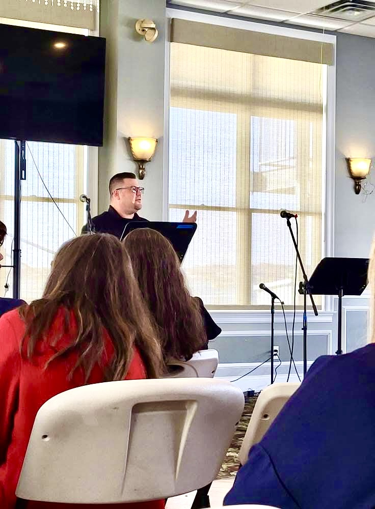 A sermon being preached on a Sunday morning at Grace Hill
